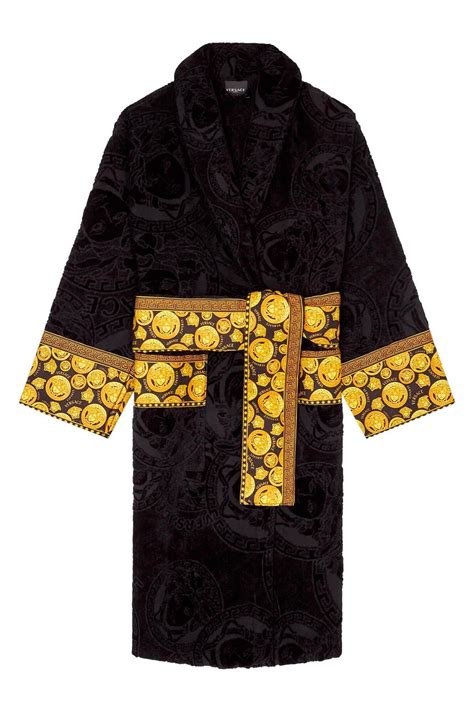 black and gold versace robe|versace robes price.